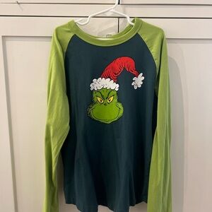 Hanna Andersson Kids Christmas Grinch Long Sleeve Shirt